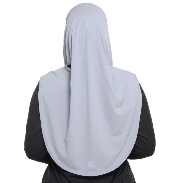 arya - light grey - tudung sukan