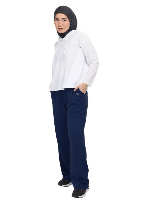 LUNA wide pants - navyblue
