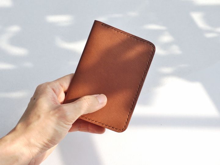Bifold Card Wallet - Brown (1)