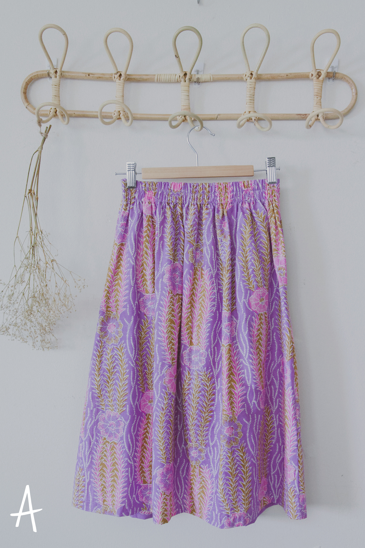 Niah+Co Batik Pleated Gathered Skirt  -04.jpg