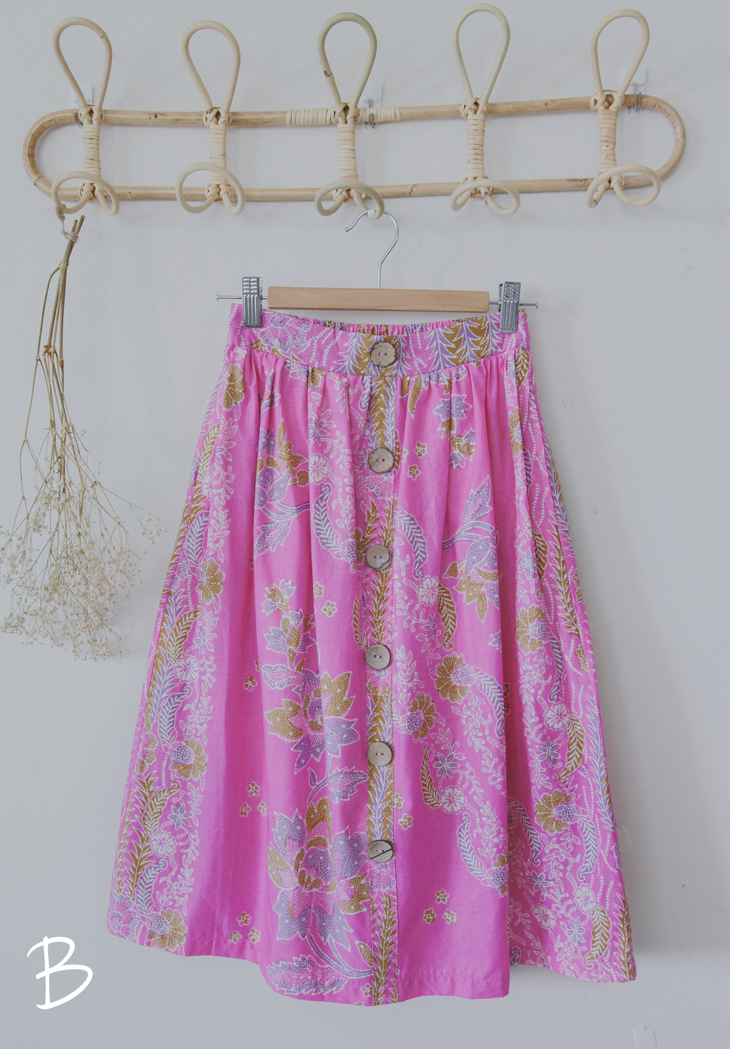 Niah+Co Batik Pleated Gathered Skirt  -05.jpg