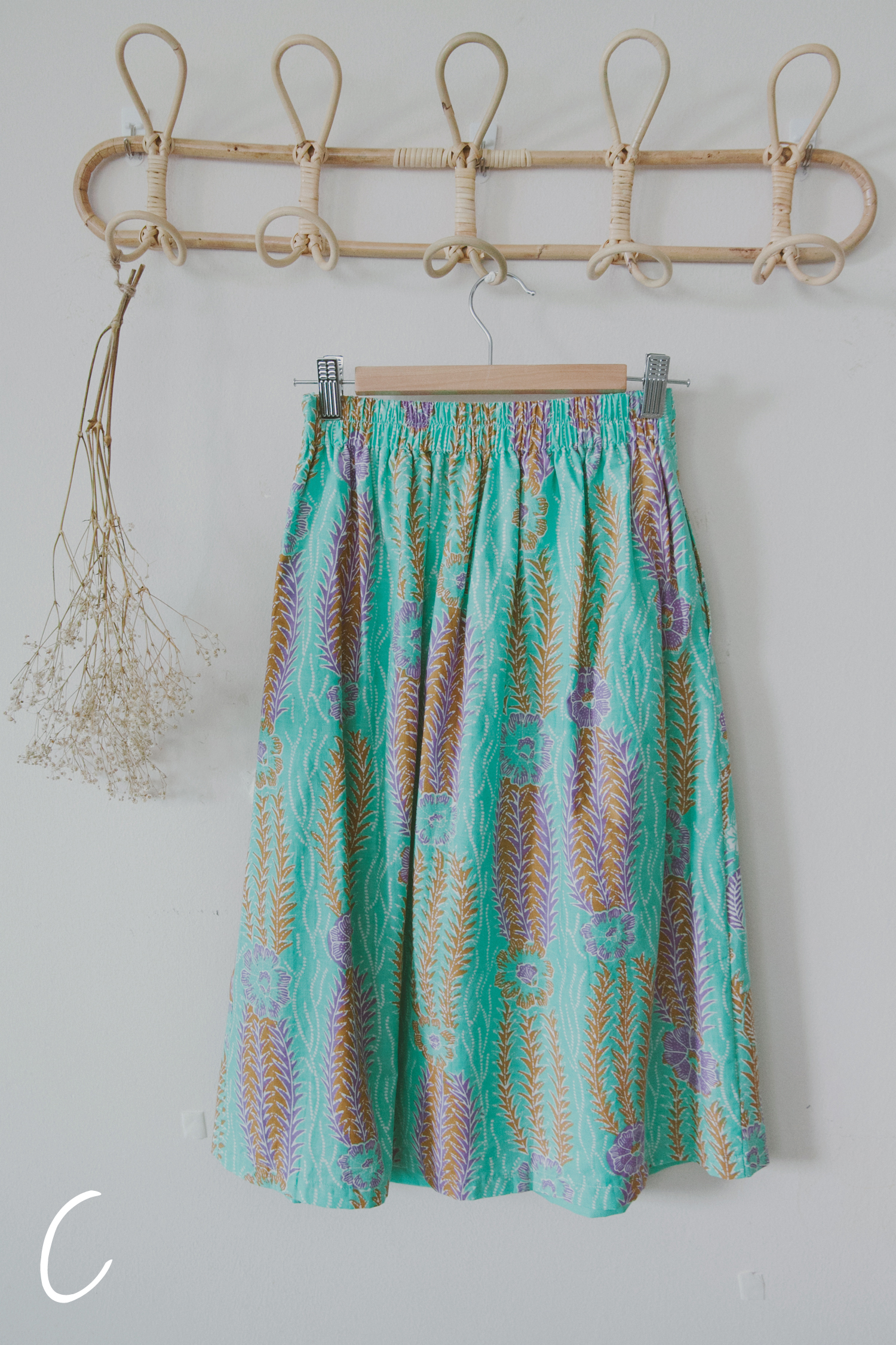 Niah+Co Batik Pleated Gathered Skirt  -12.jpg