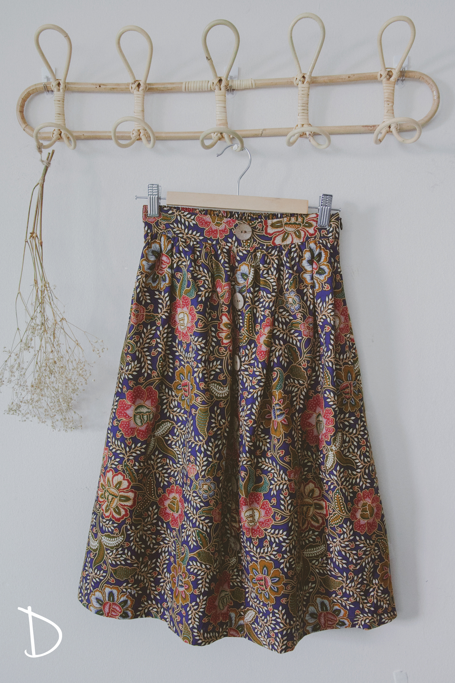 Niah+Co Batik Pleated Gathered Skirt  -15.jpg