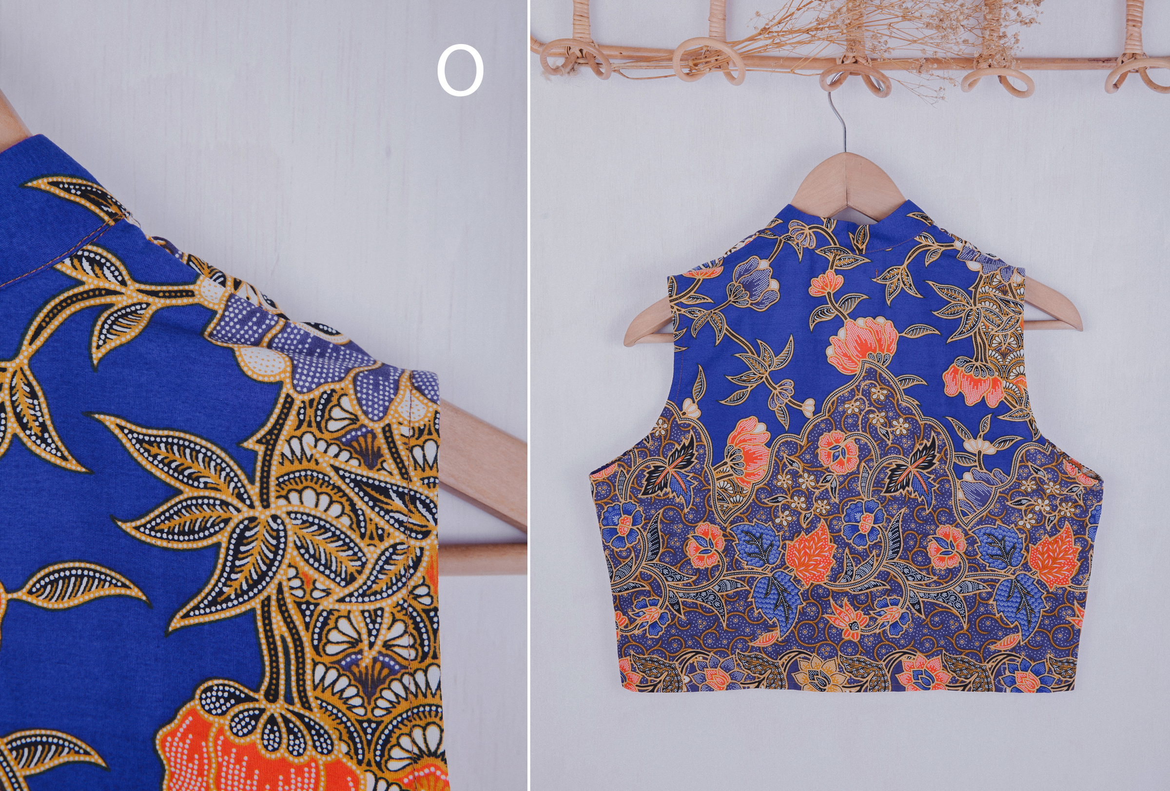 Niah+Co Batik Crop Cheongsam Top (XL)_174