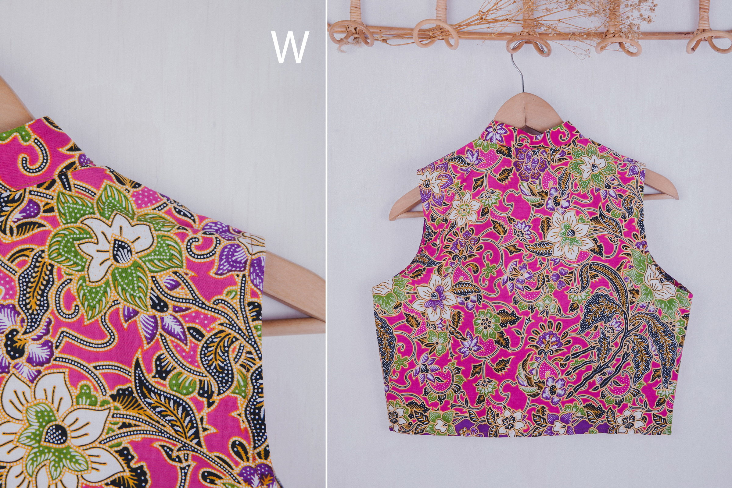 Niah+Co Batik Crop Cheongsam Top (XL)_190