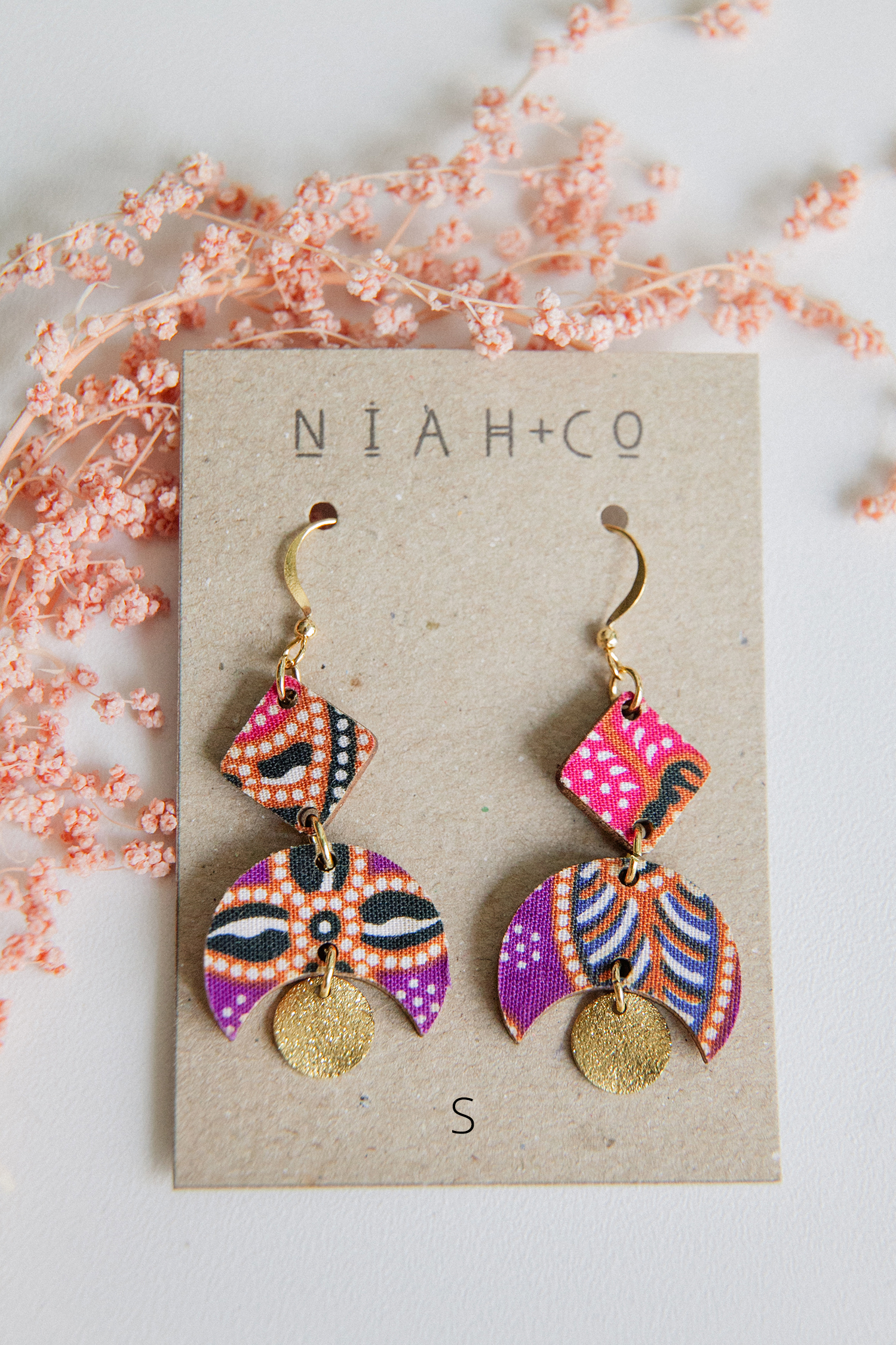 Niah+Co Batik _Earrings_Wooden_019