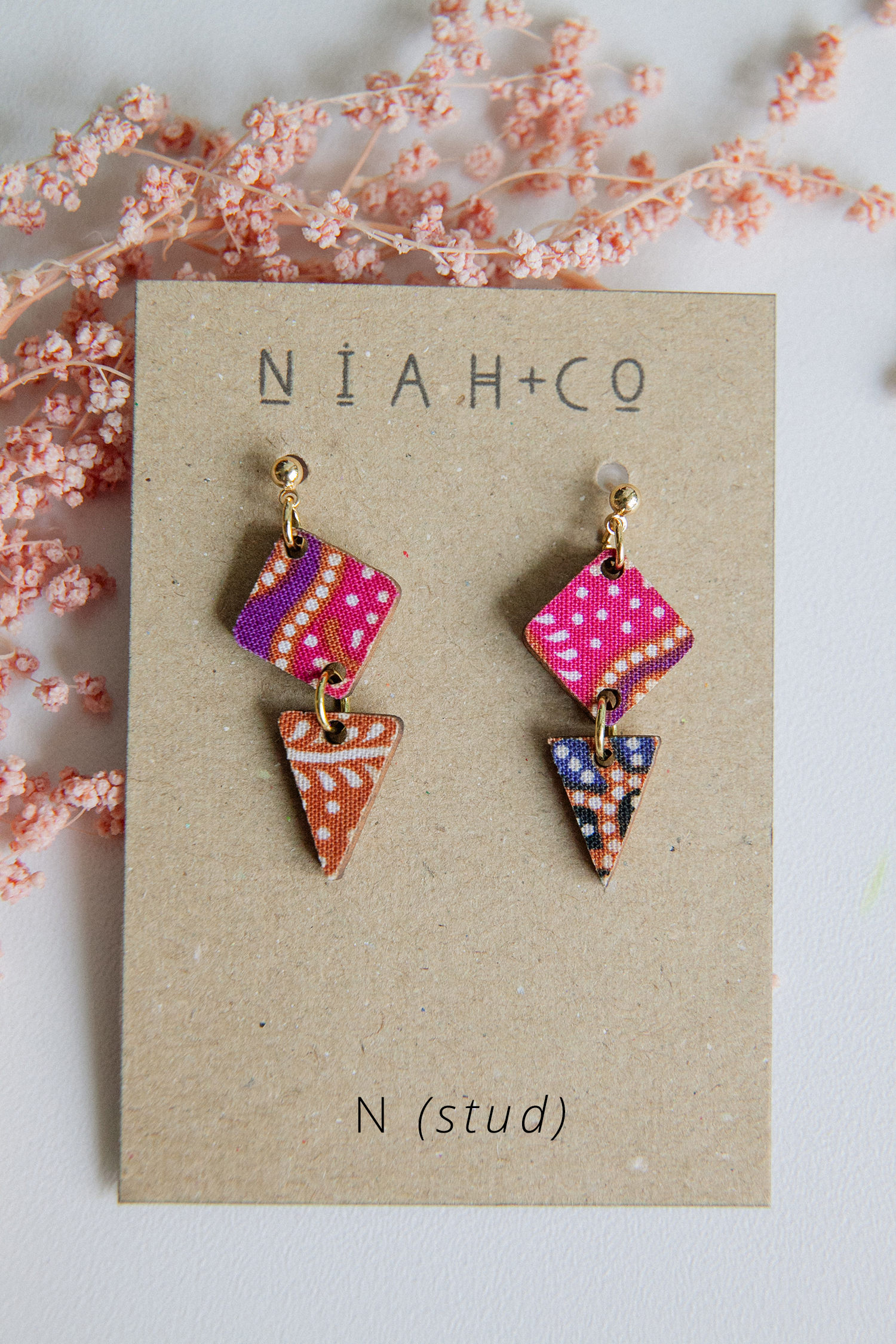 Niah+Co Batik _Earrings_Wooden_014