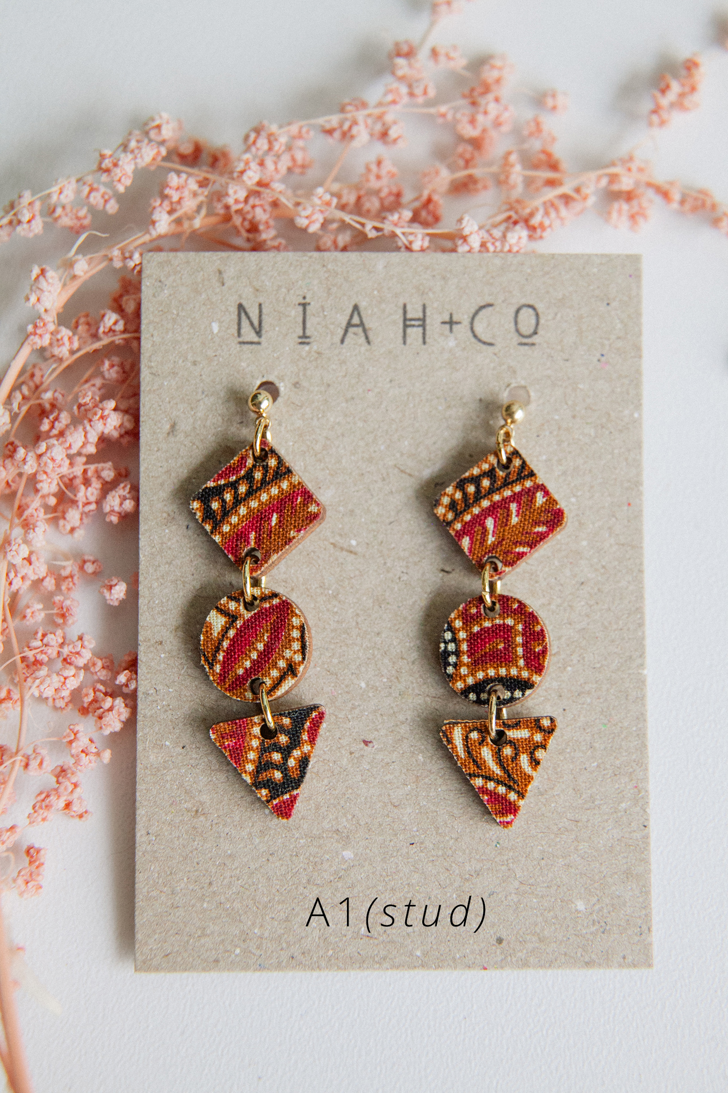 Niah+Co Batik _Earrings_Wooden_027