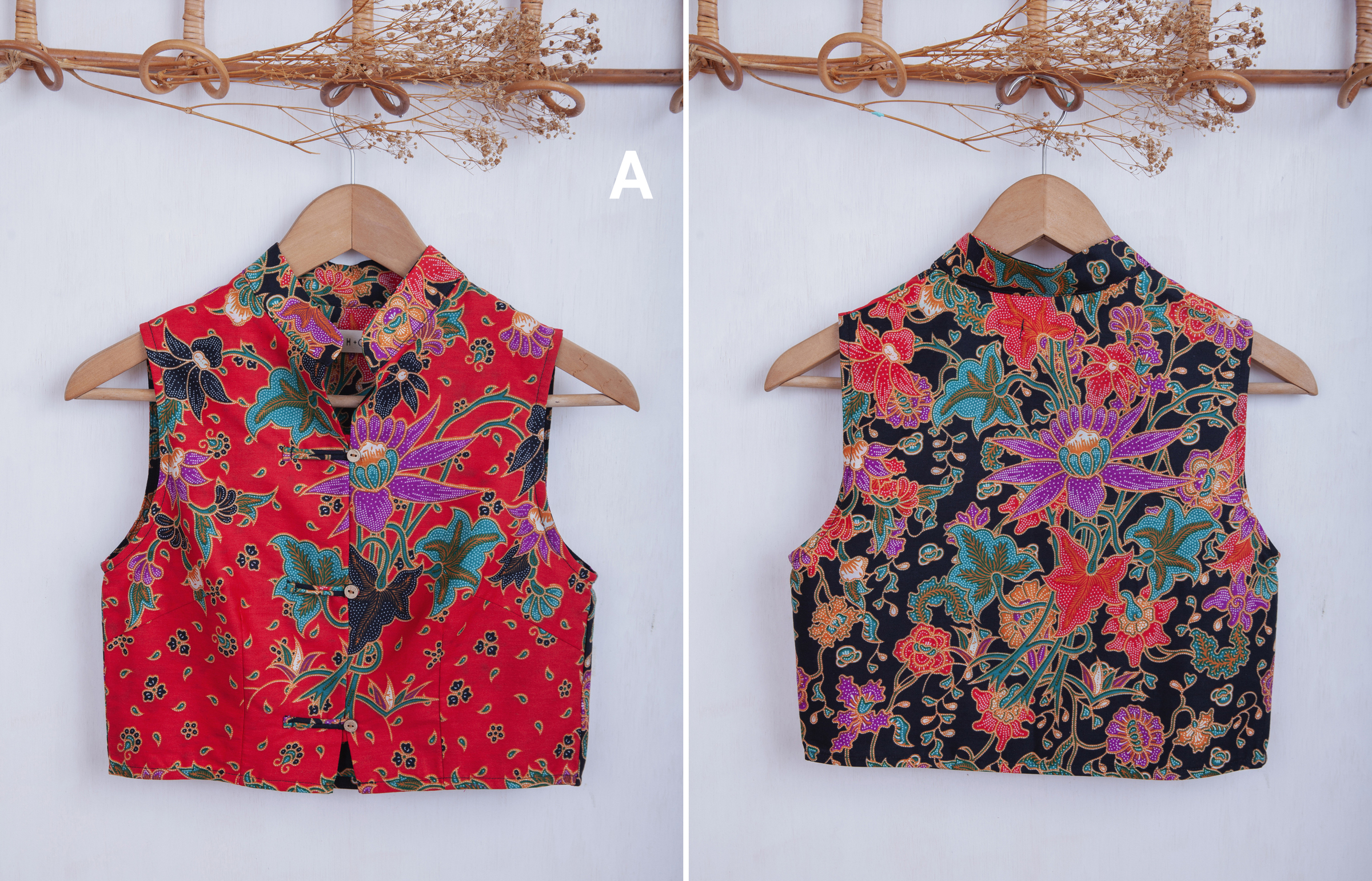 Niah+Co Crop Cheongsam Top Size S