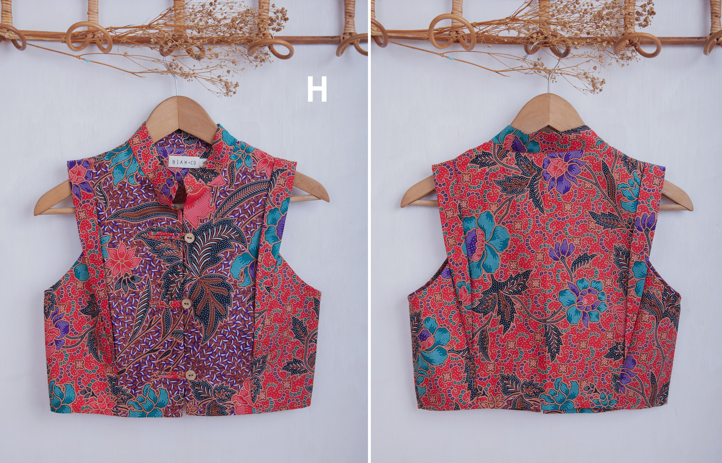 Niah+Co Crop Boxy Cheongsam Size S_008