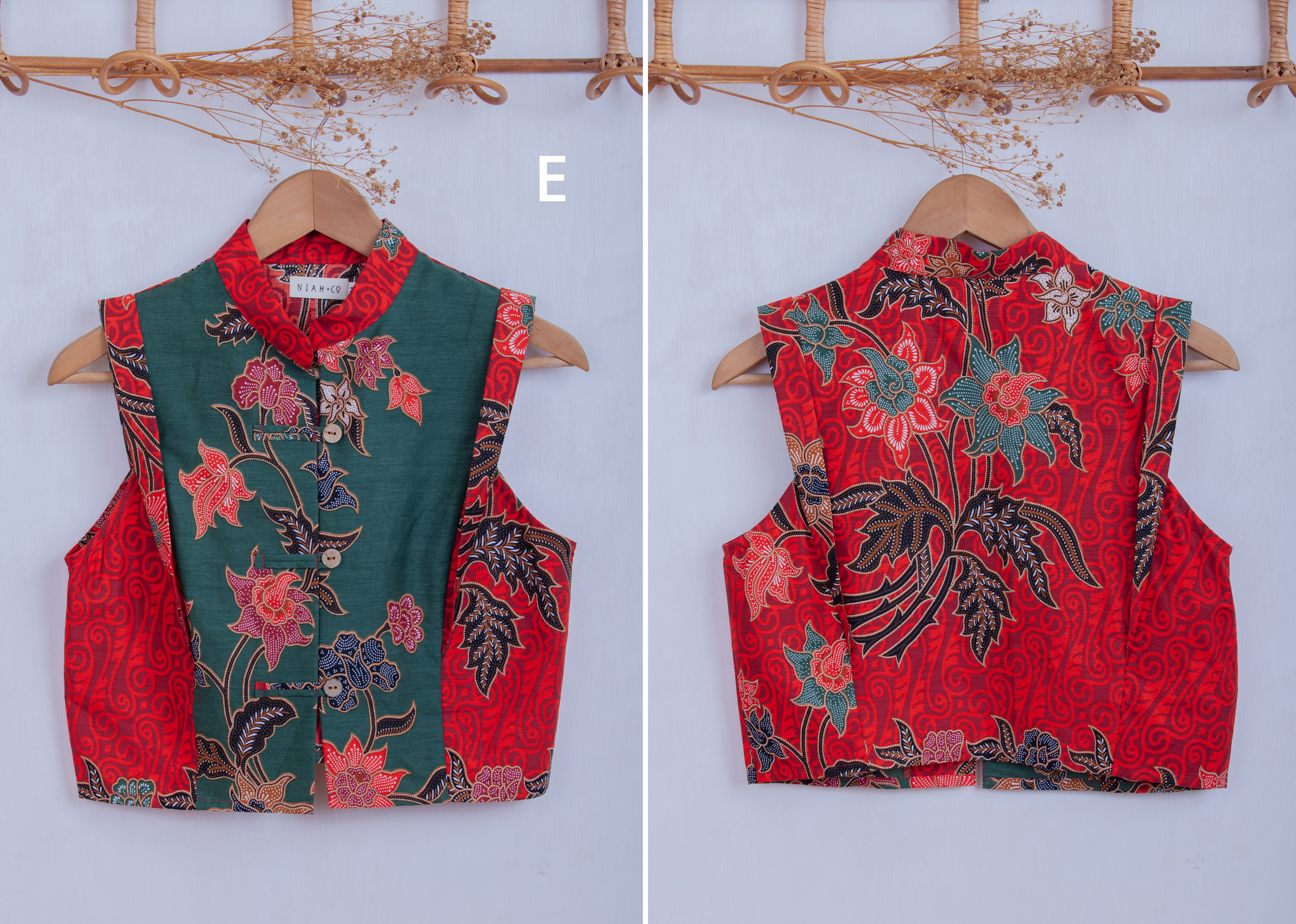 Niah+Co Crop Boxy Cheongsam Size M_005