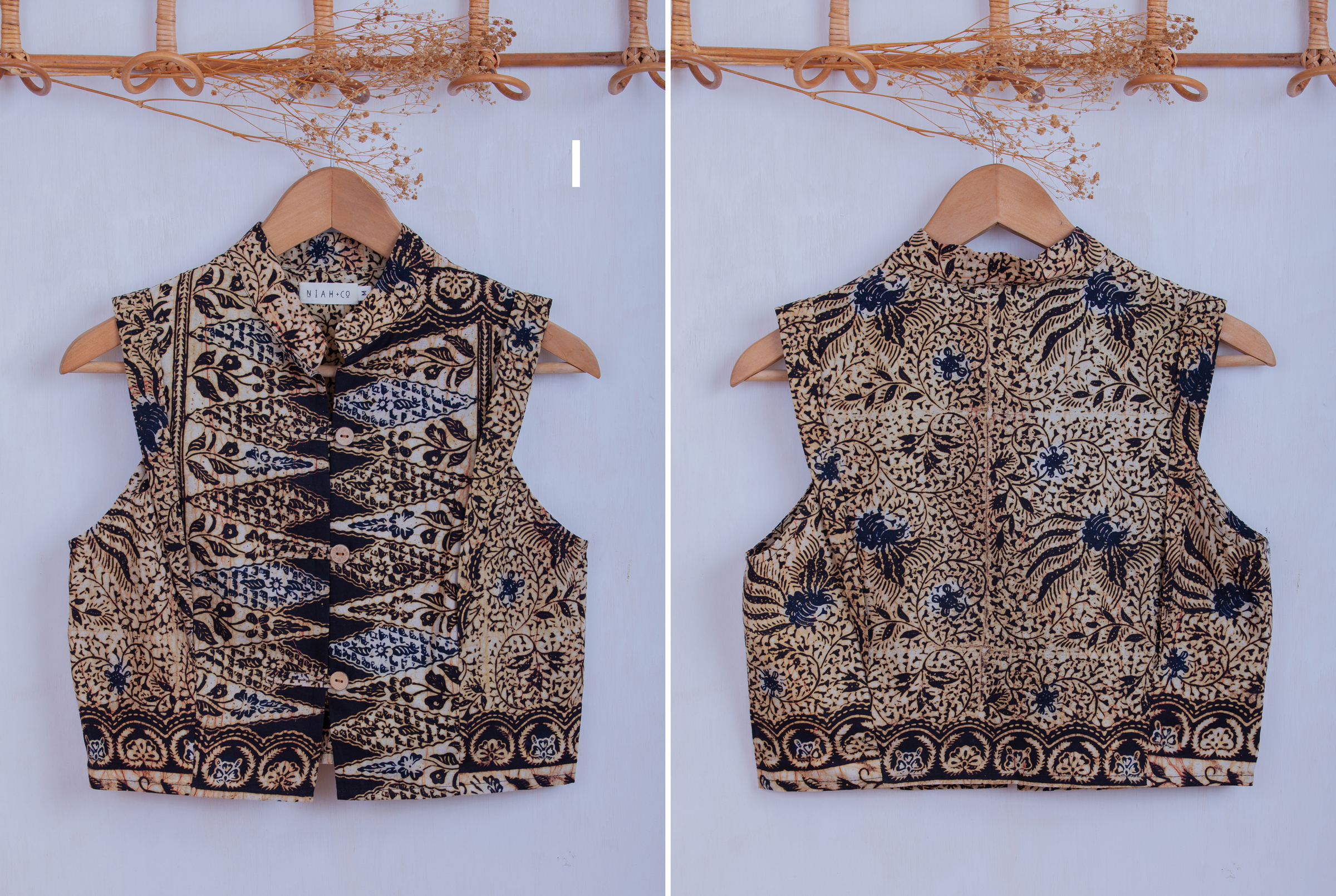 Niah+Co Crop Boxy Cheongsam Size M_009