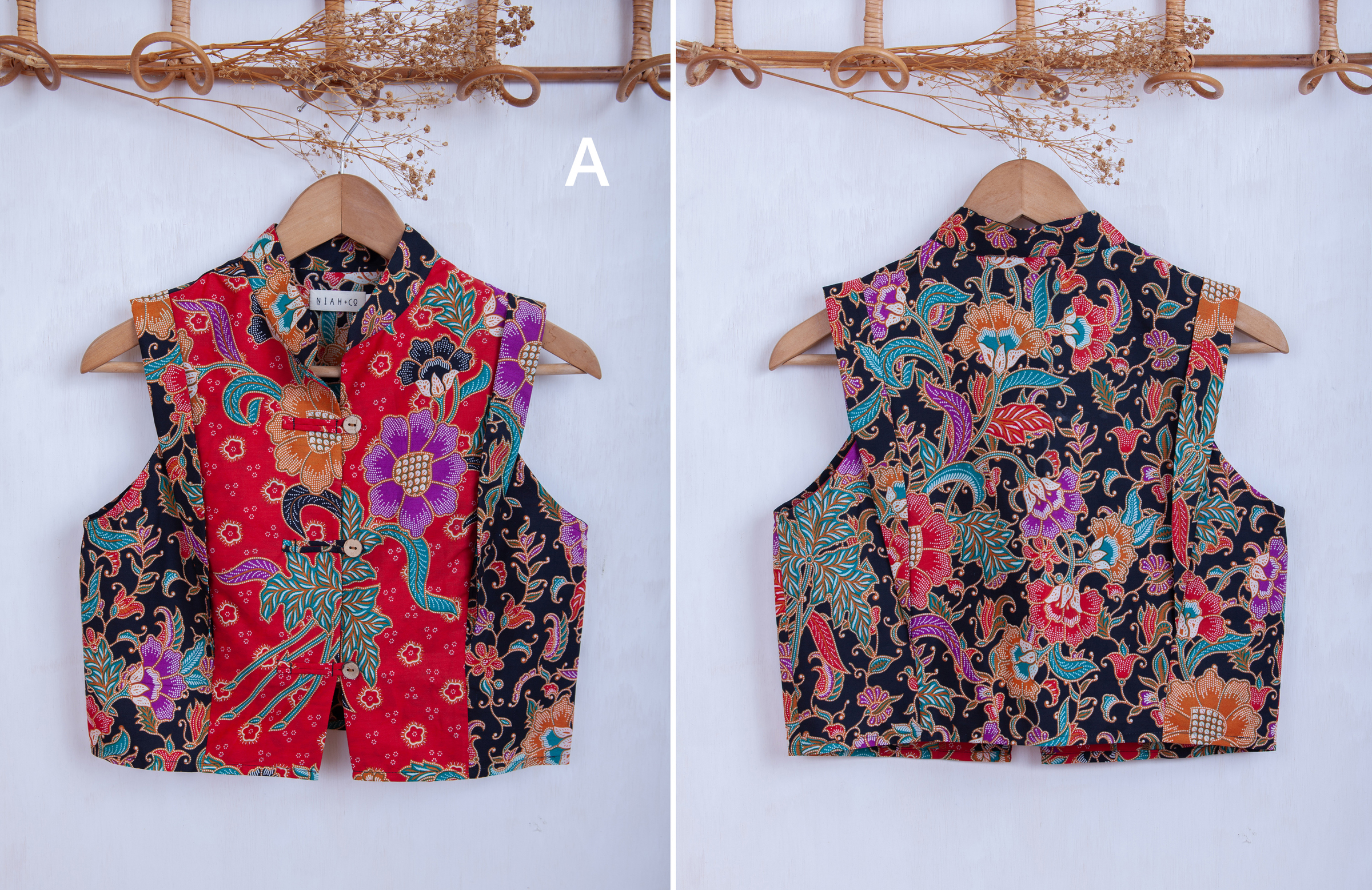 Niah+Co Crop Boxy Cheongsam Size M_001