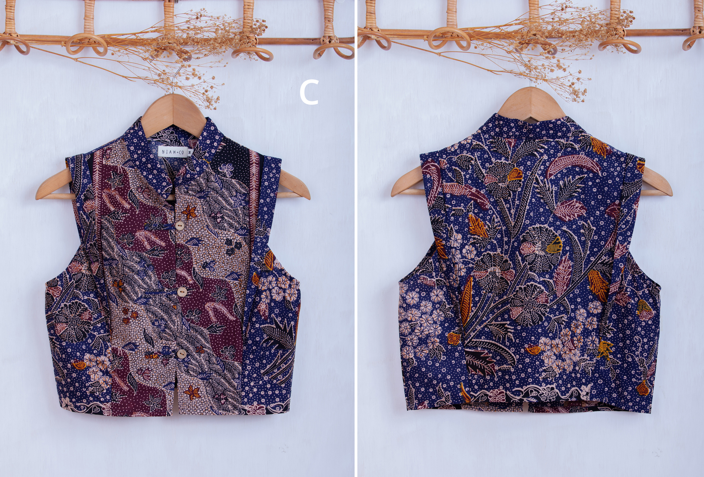 Niah+Co Crop Boxy Cheongsam Size M_003