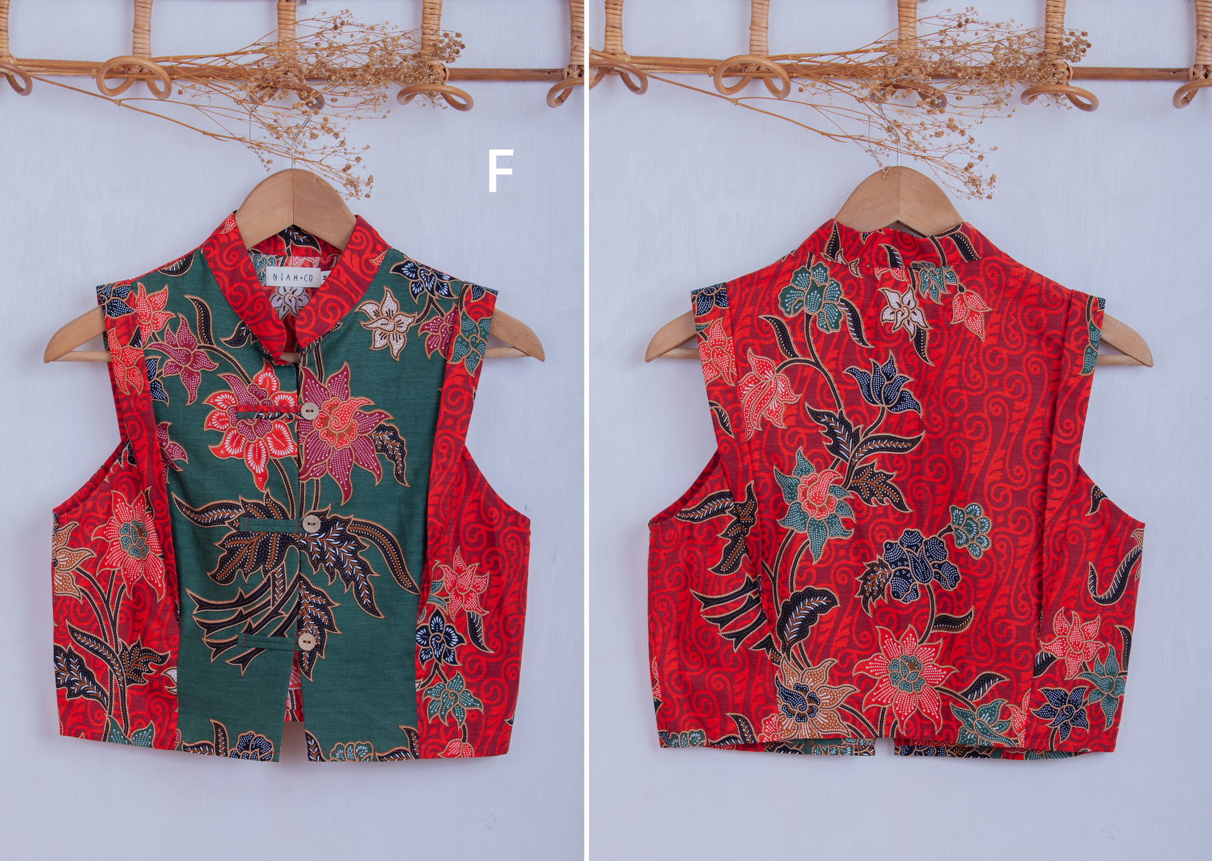 Niah+Co Crop Boxy Cheongsam Size M_006