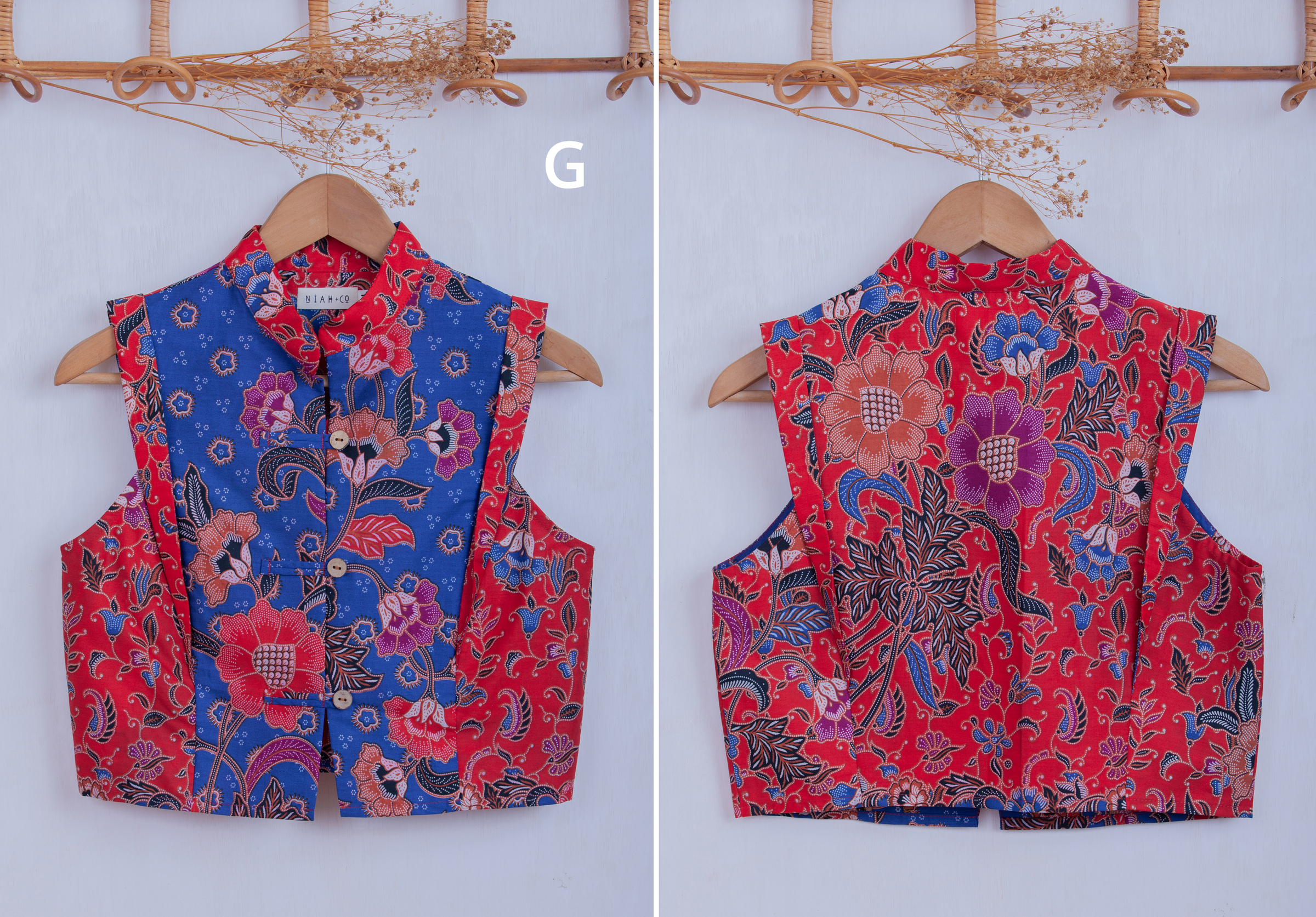 Niah+Co Crop Boxy Cheongsam Size M_007