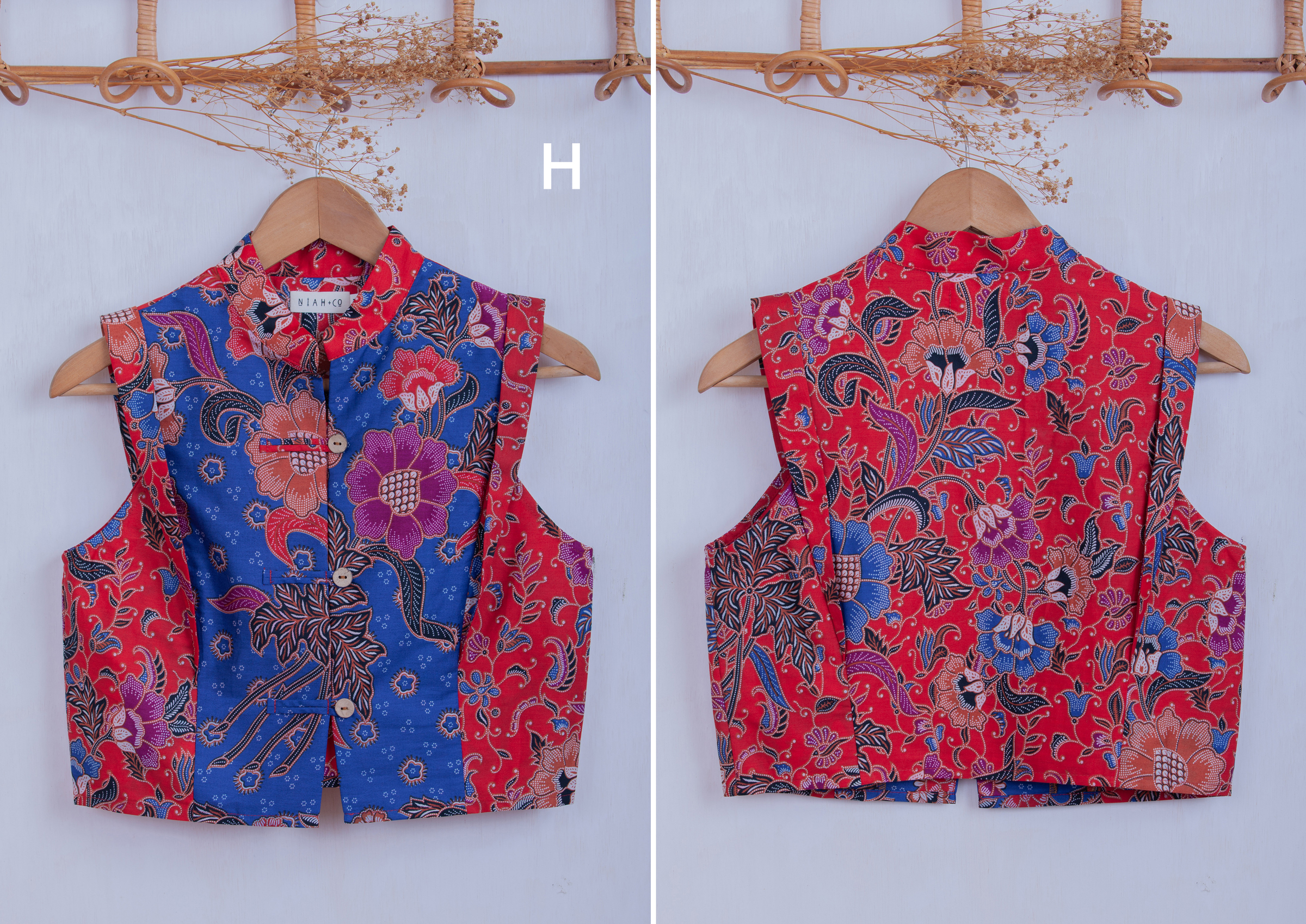 Niah+Co Crop Boxy Cheongsam Size M_008