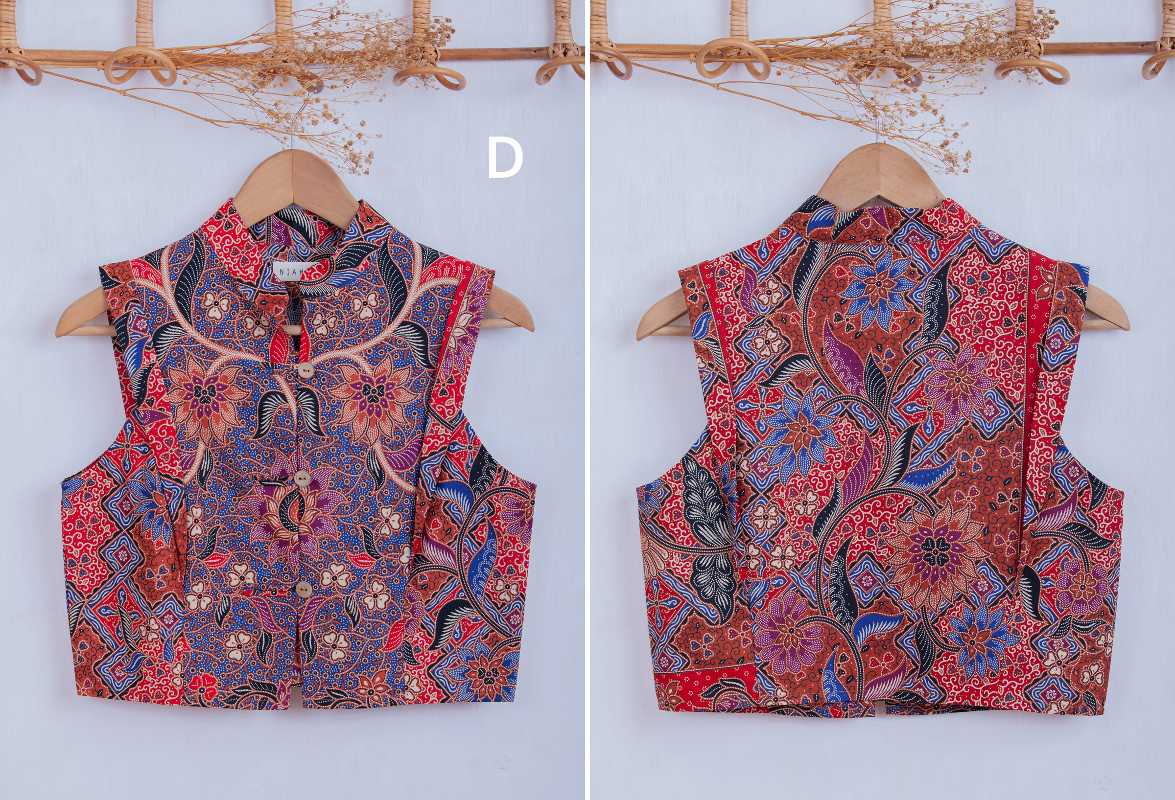 Niah+Co Crop Boxy Cheongsam Size M_004