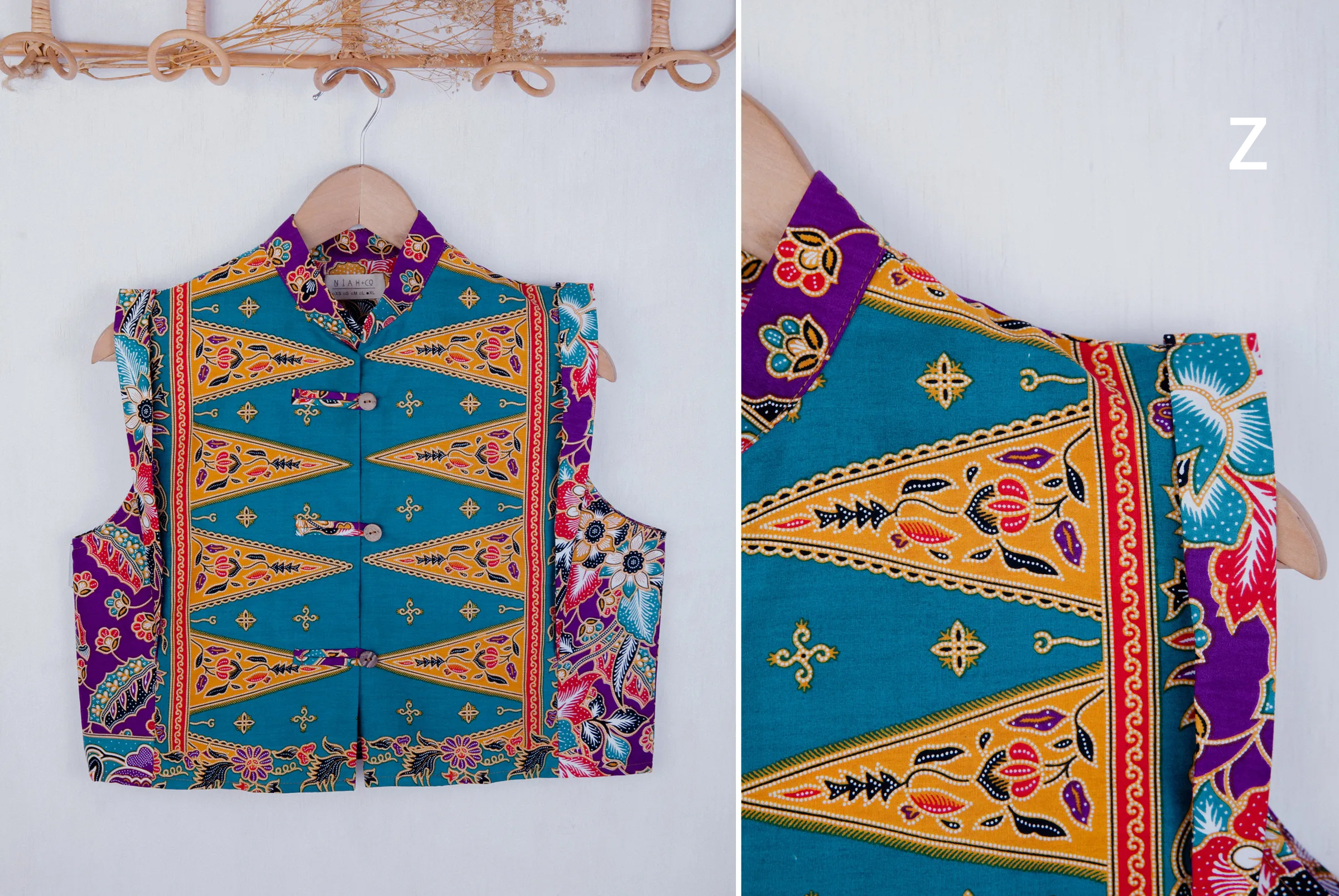 Niah+Co Crop Boxy Cheongsam Size M_002