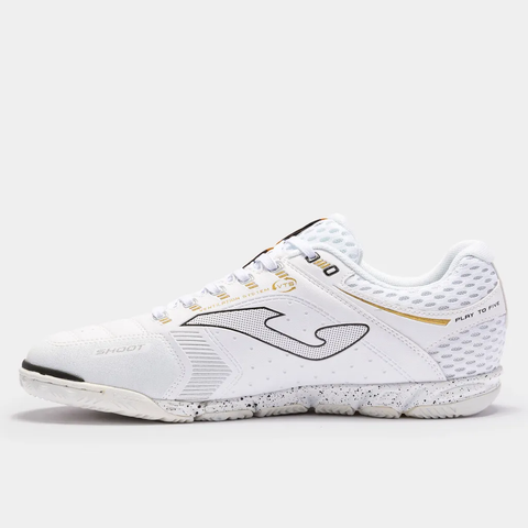 Chaussures De Football Indoor Joma Liga 5 2402 - Pour Surfaces Lisses Et Parquet - Homme - Tige Synthétique Et Tissu - Semelle Caoutchouc