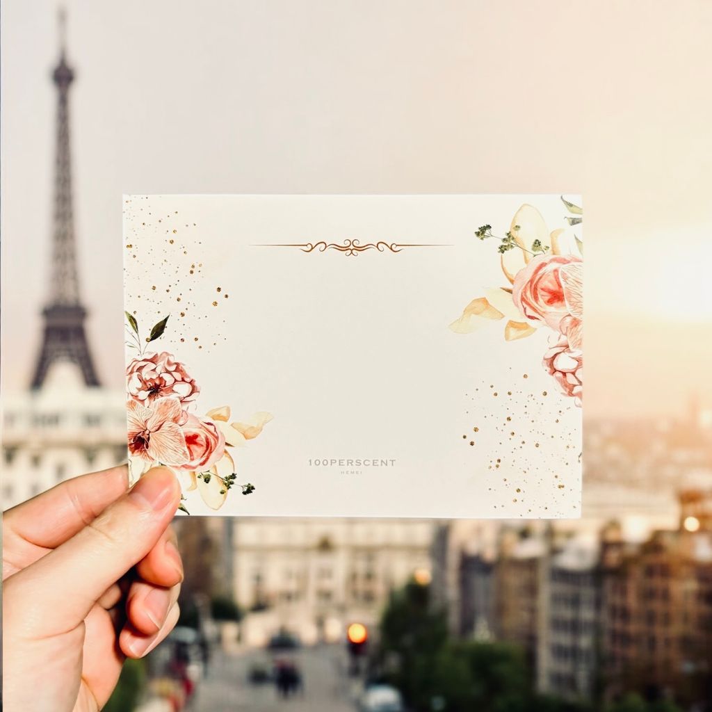 微光花語卡片-書寫面