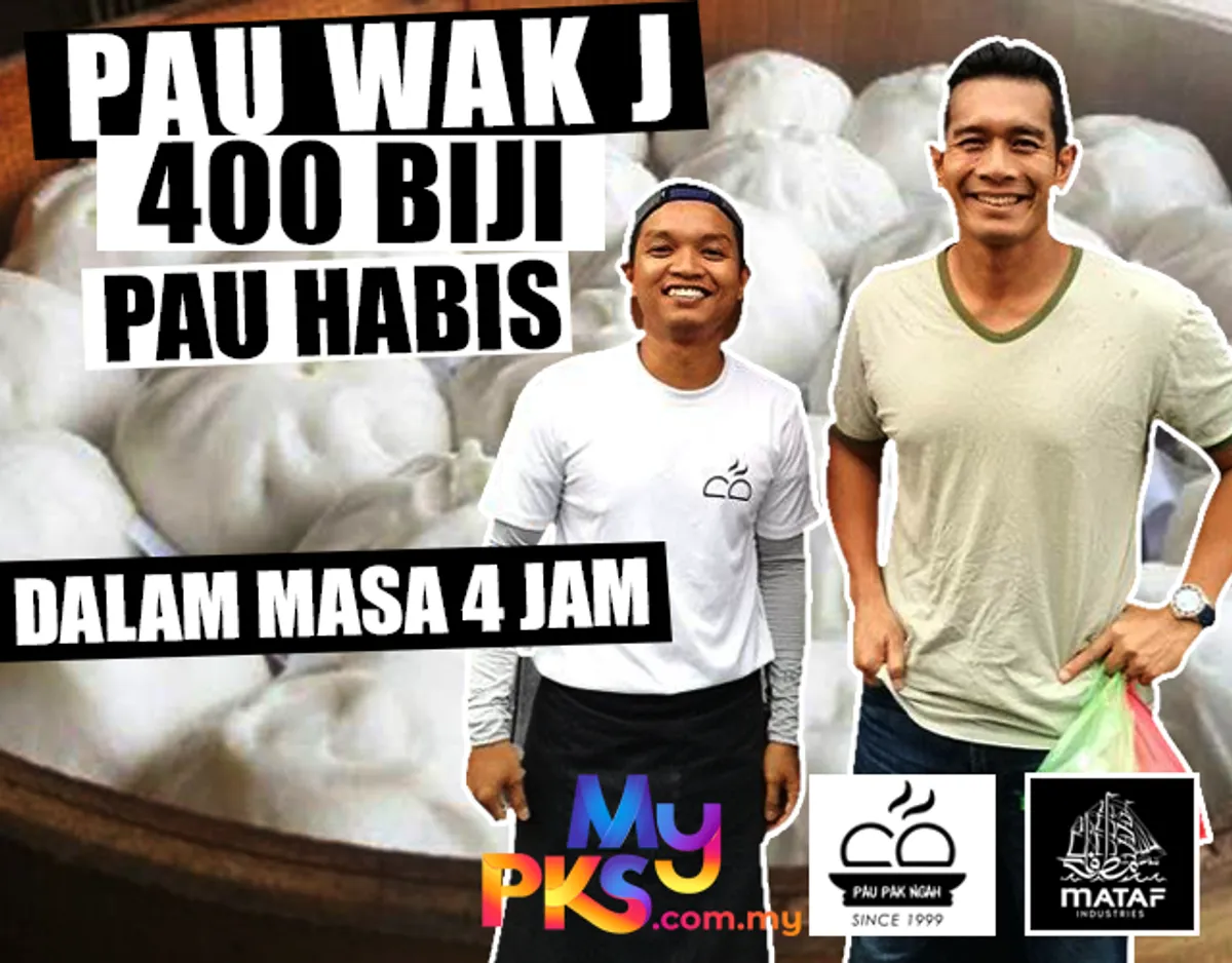 Pau Wak J, 400 Biji Pau Habis Dalam Masa 4 Jam!