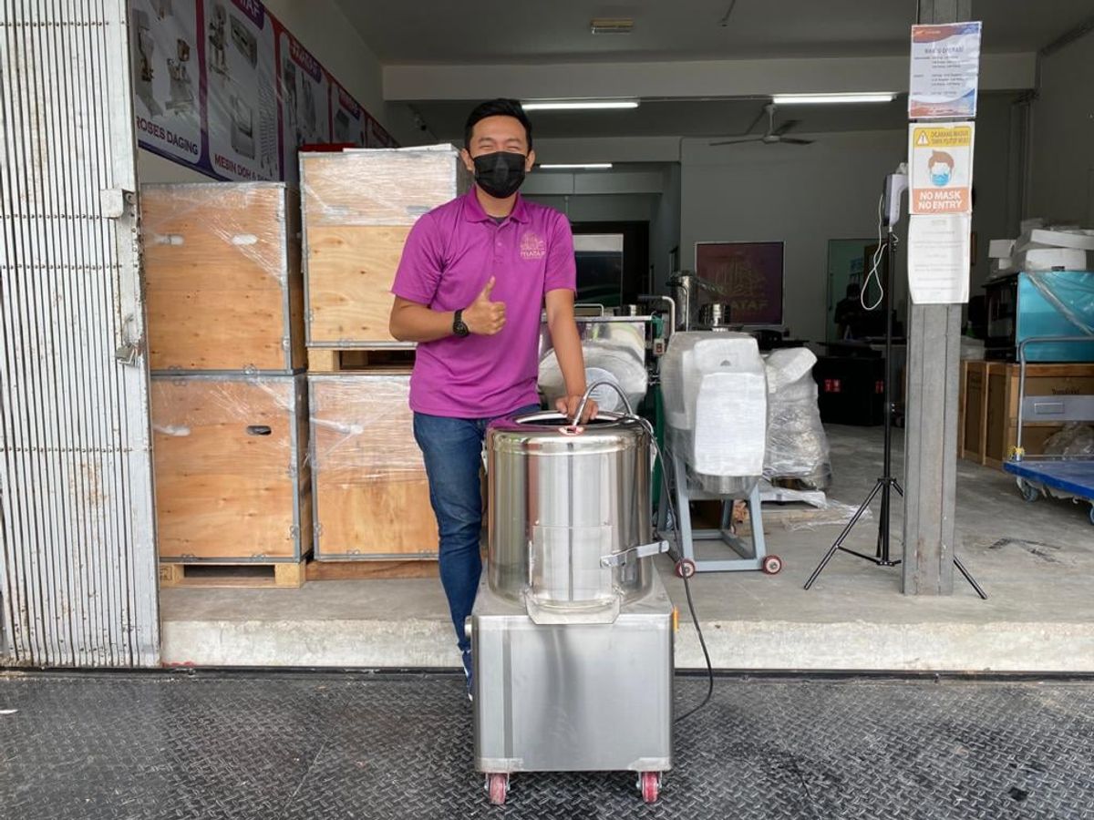 Mesin Kupas Kulit Kentang untuk Bisnes Tauhu Bergedil