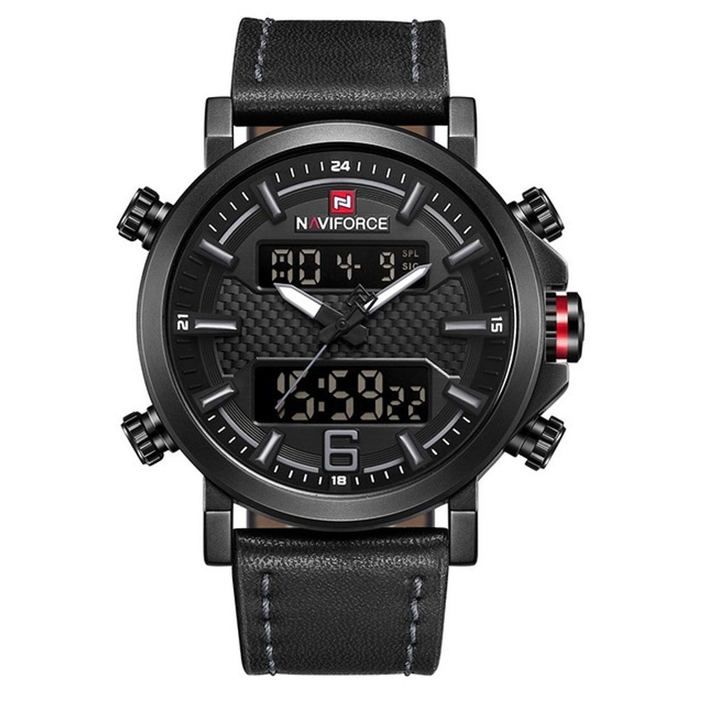 Classic Round Naviforce Watch-black gray.jpg