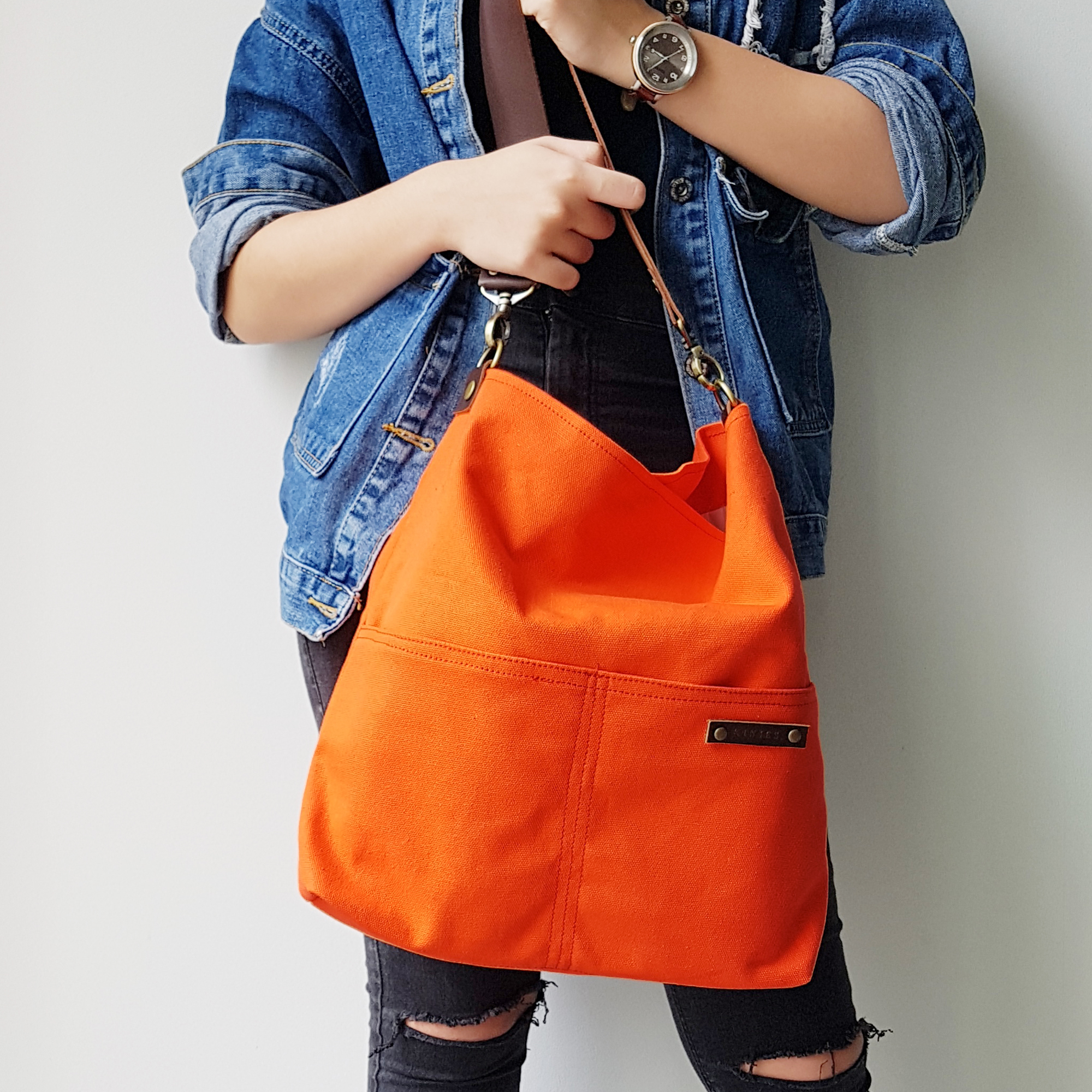 orange sling bag