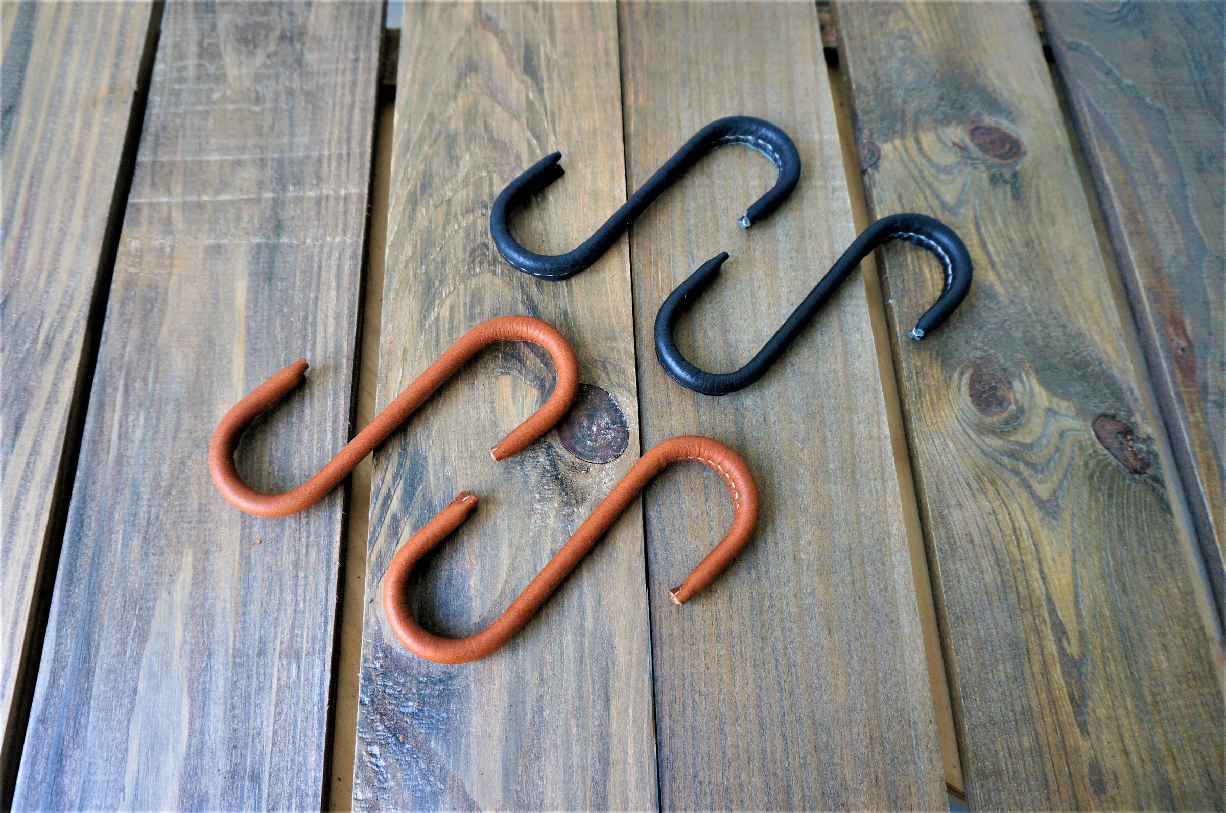 Decorative Leather S hooks / /S Hook Clasp // Leather Clothing Hook – Kinies