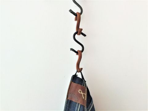 Decorative Leather S hooks / /S Hook Clasp // Leather Clothing Hook