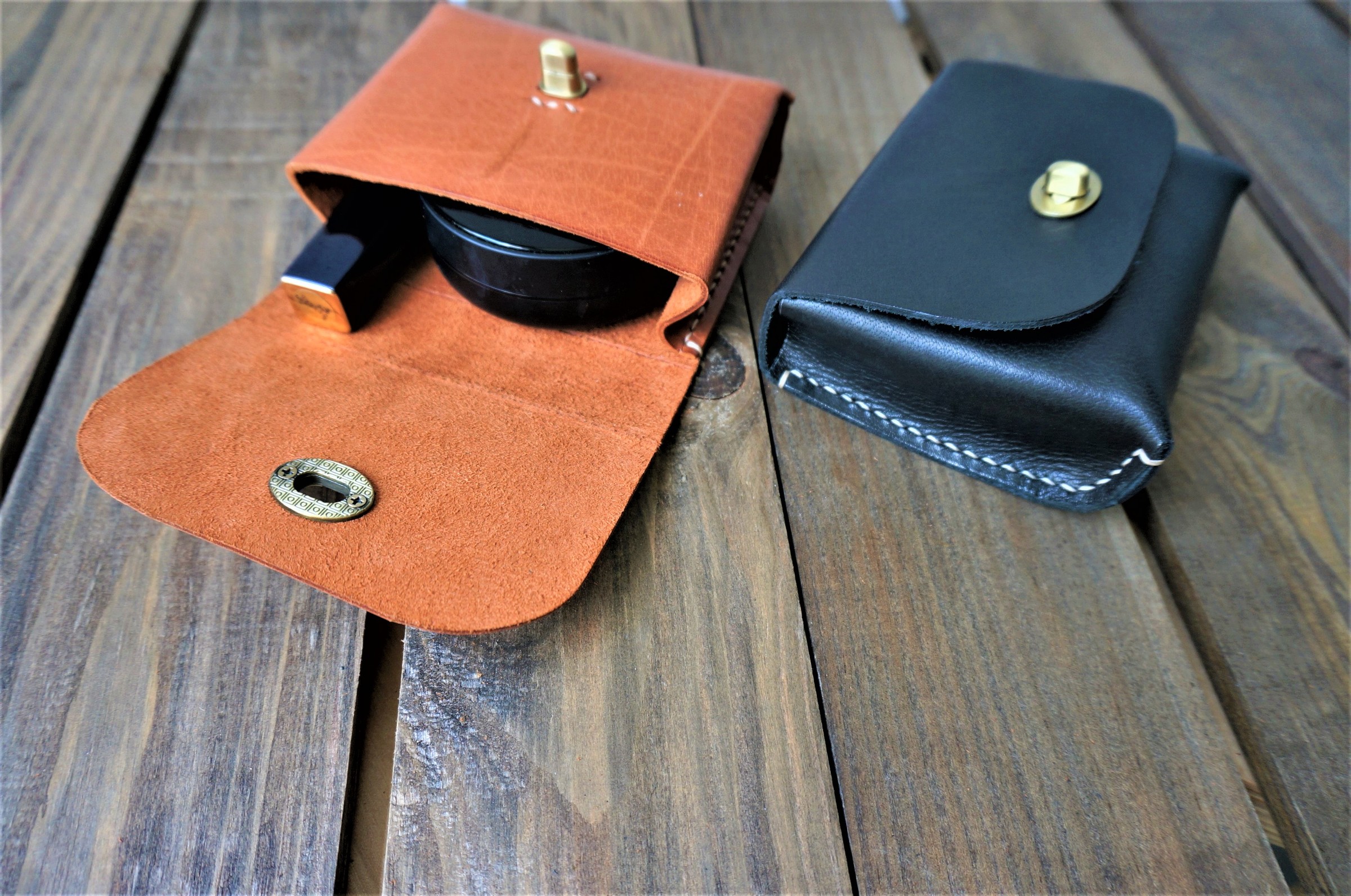 Small Leather Pouch //Leather Cosmetic Bag //Small Cosmetic Bag