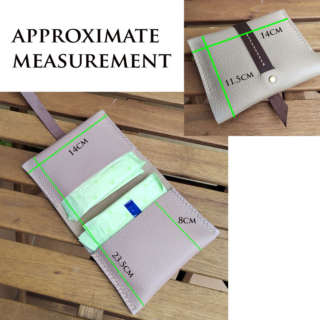 LEATHER SANITARY PADS HOLDER Kinies