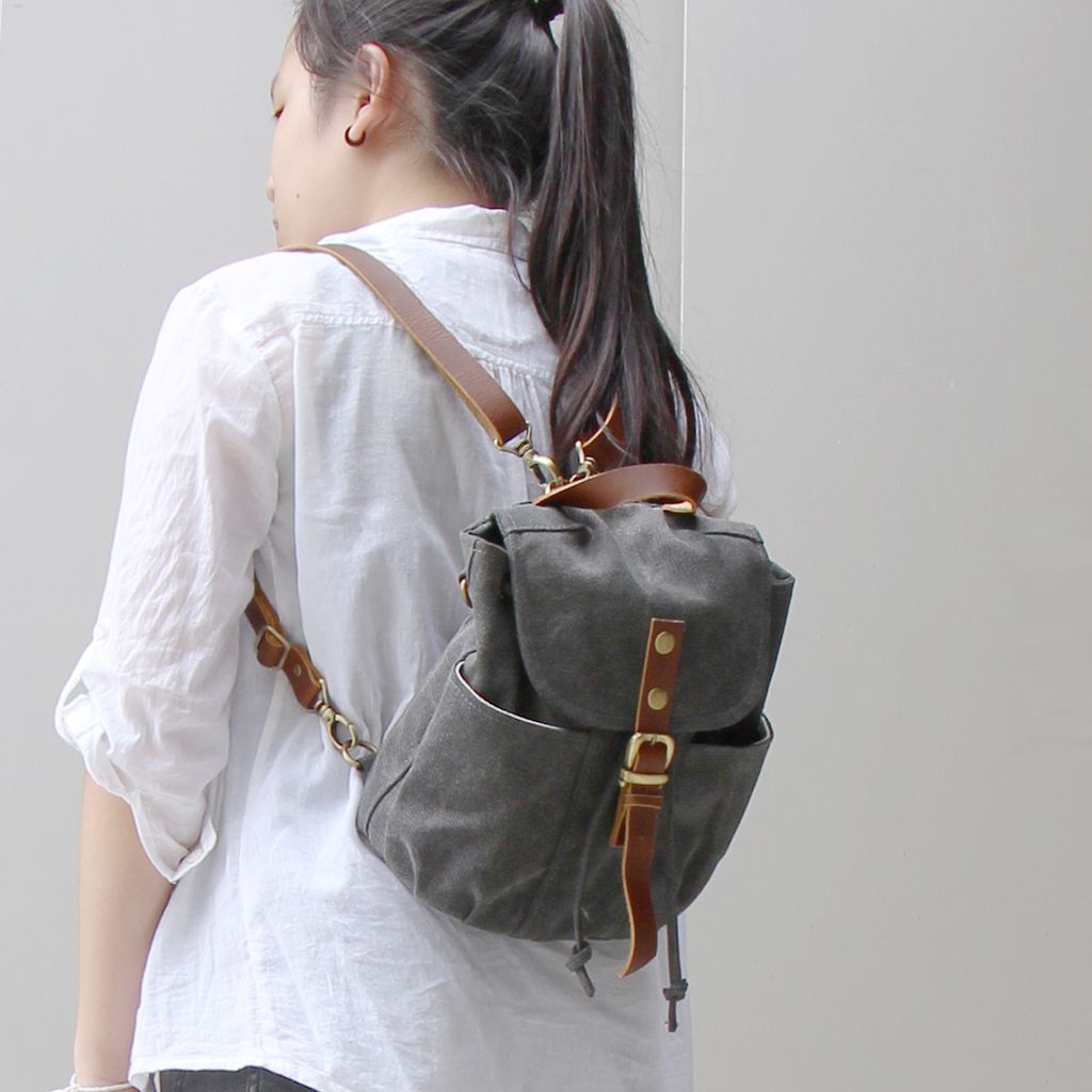 Leather Strap Mini Backpack measurement and pockets.jpg