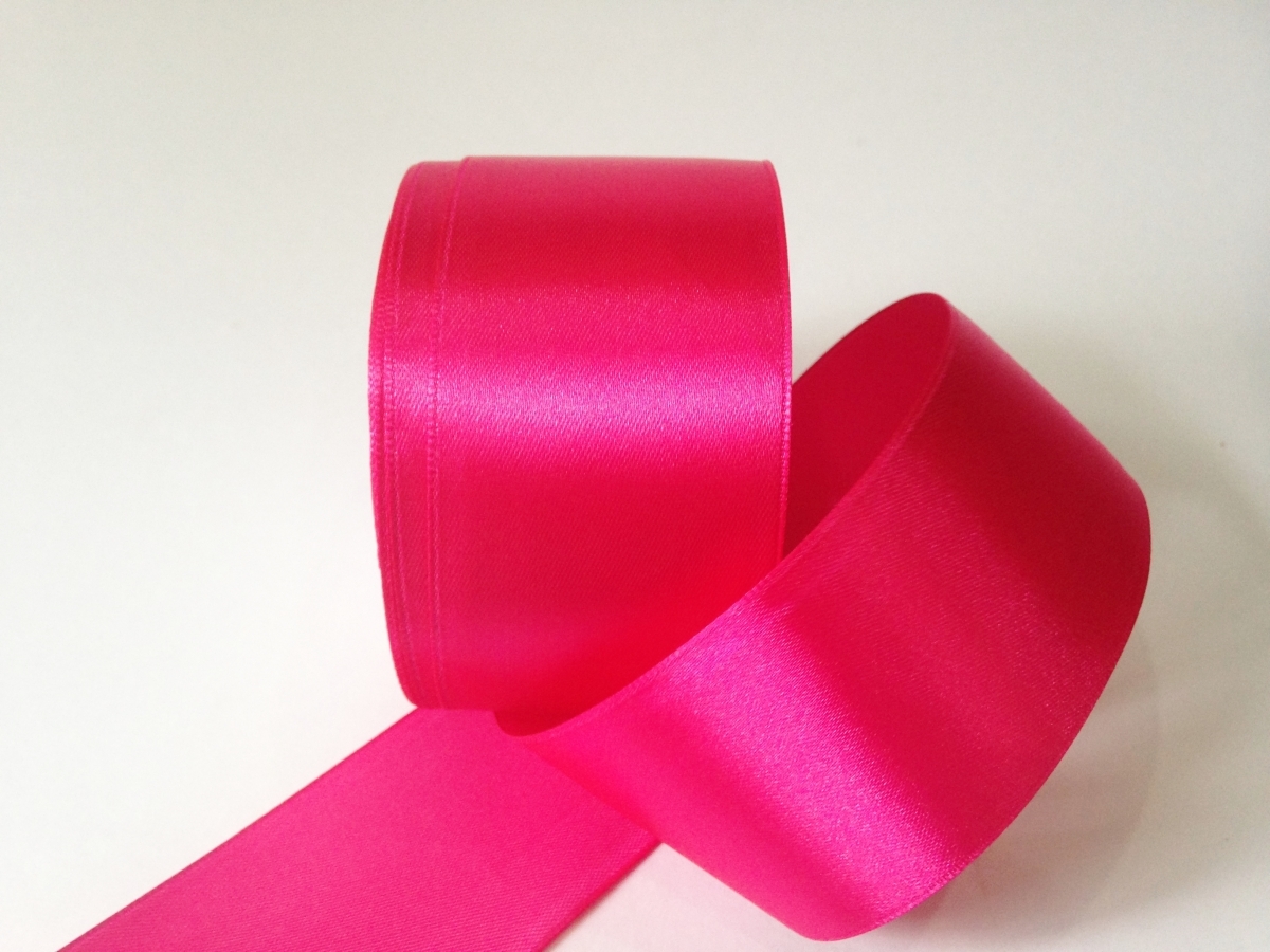 1.5 Satin Ribbon - Fuschia – Kara and Kim - DIY Tutu Supplies and Craft  Materials