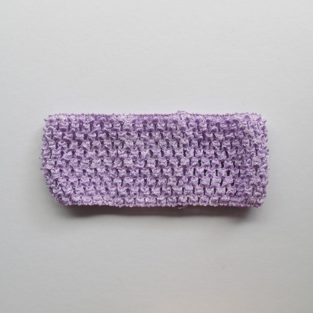 Designer Padded Crochet Headband Lavender Melange 