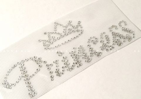 Rhinestone Iron On Transfer - Princess – Kara and Kim - DIY Tutu Supplies  and Craft Materials