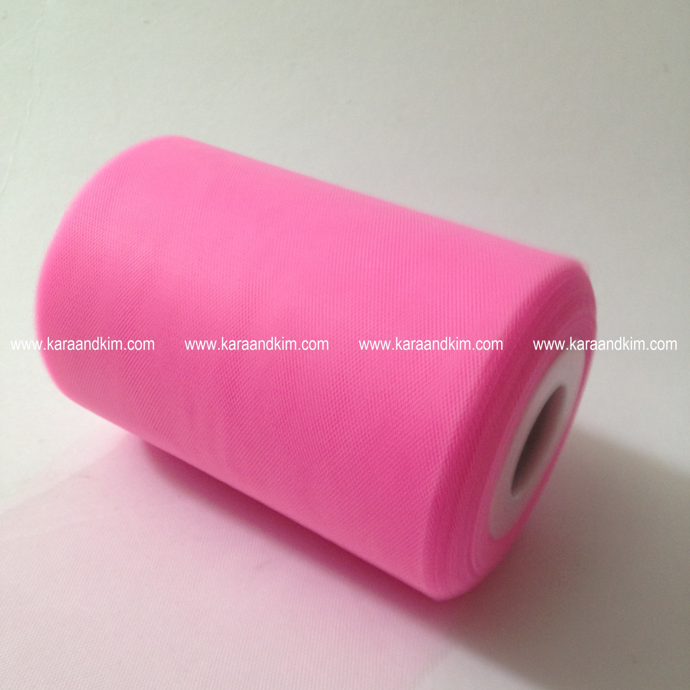 KISSITTY 1 Roll/20 Yards Pink Spiderweb Netting Fabric 75mm Tulle Mesh  Fabric Roll Big Hole Tulle for Skirt Flower Poms Wrap Packing DIY Handmade