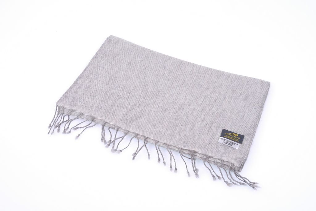 zentopia經典100%喀什米爾圍巾原色窄版BQCASF1234-2