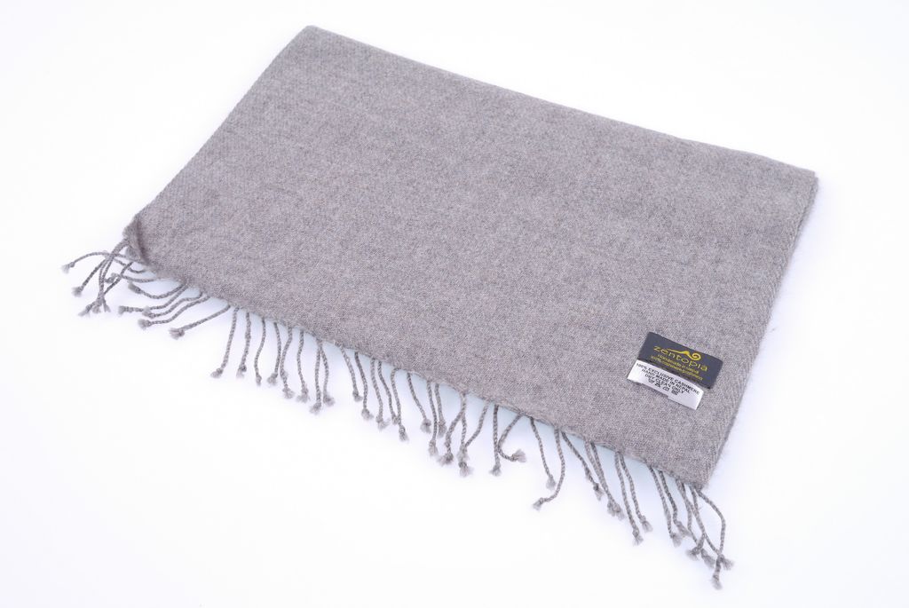 zentopia經典100%喀什米爾圍巾原色窄版BQCASF1235-2