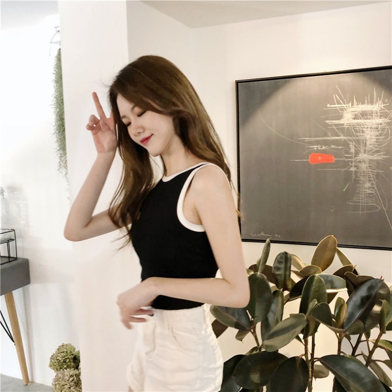 Women Girl Tank Knitted Sleeveless Top Camisole