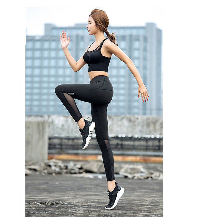 Women Girl Sports Cropped Breathable Fitness Pant Capri