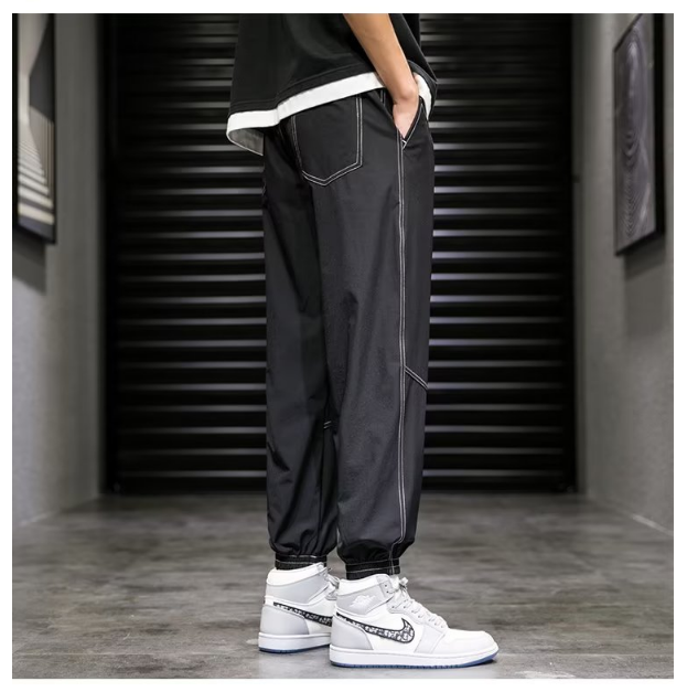 Trendy Sweatpants Men Boy Harem Casual Bottom Denim Long Pants