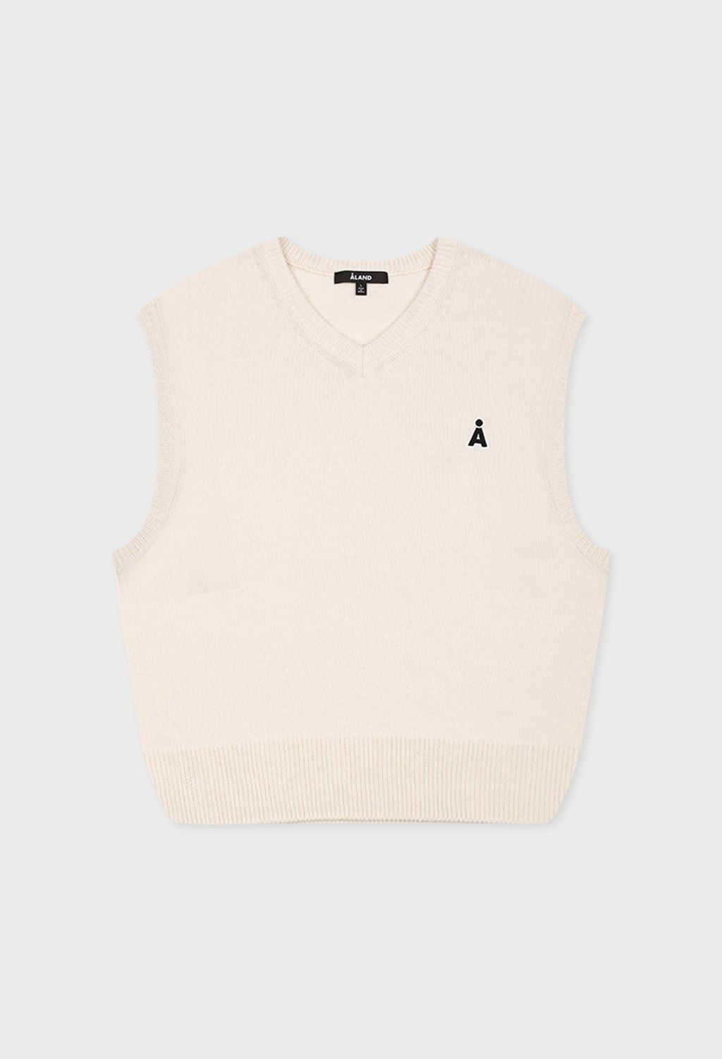 ALAND-A-LOGO-WOOL-KNIT-VESTIvory-1