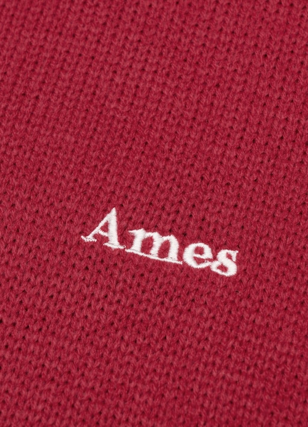 AMES BASIC SMALL LOGO KNIT RED