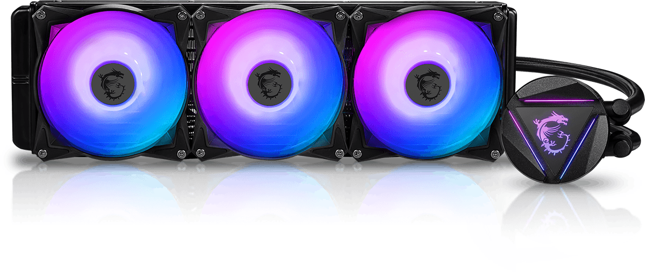 msi liquid core 360 fan slience