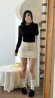 Cream 波点杏色