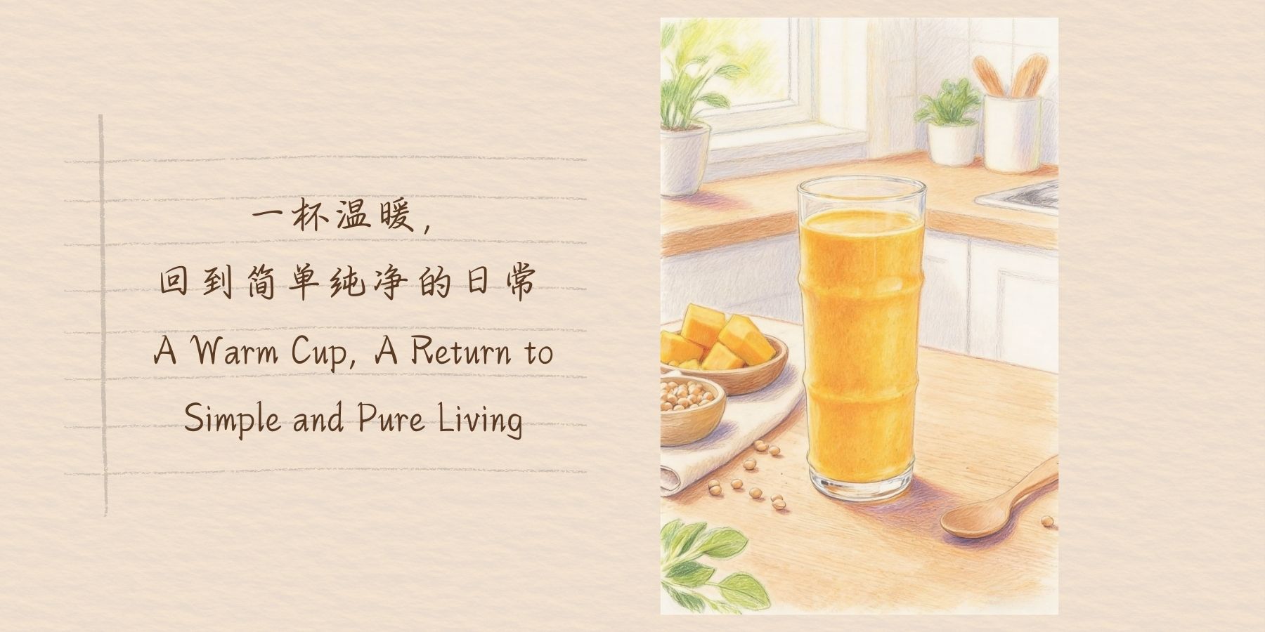 一杯温暖，回到简单纯净的日常 | A Warm Cup, A Return to Simple and Pure Living