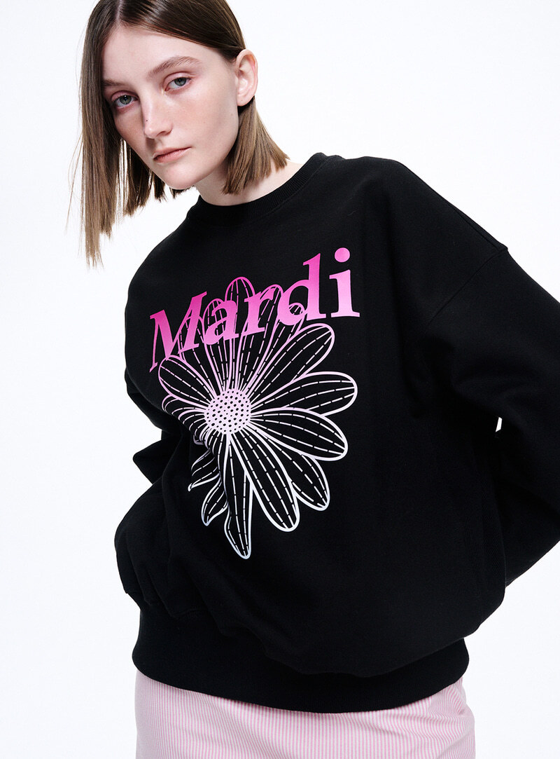 Mardi Mercredi] Sweatshirt FlowerMardi Gradation (3 type) *Limited Sale* –  Arielle Store
