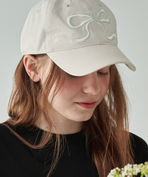 ★RONRON★HEART RIBBON BALL CAP★関税込★ RONRON] Heart Ribbon Ball Cap – Arielle Store